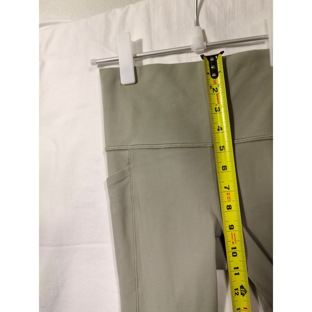 Athleta Salutation Stash Pocket II Cinch 7/8 Leggings Sage Green XS High Rise - Picture 3 of 10